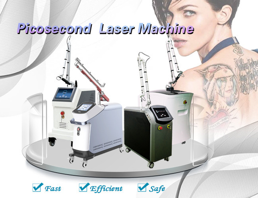 Nd de c4q conmutado Yag del retiro del tatuaje de la máquina del laser del picosegundo de 755nm 450ps