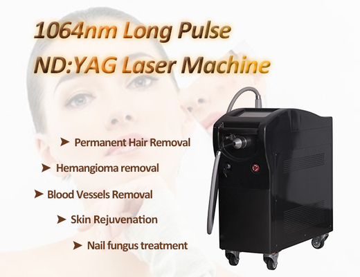 máquina larga del rejuvenecimiento de la piel del Nd Yag del pulso del retiro del pelo del laser del diodo del Alexandrite de 10Hz 1064nm