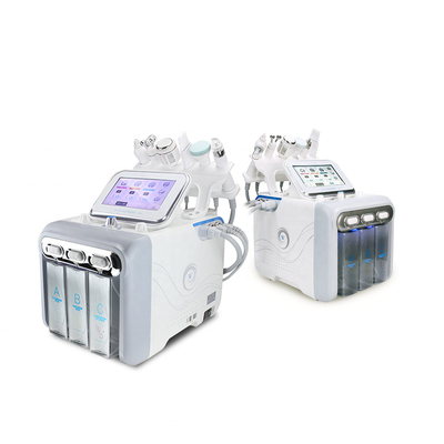 Máquina de limpieza facial 6 en 1 oxígenos H2O2 pequeña burbuja máquina facial